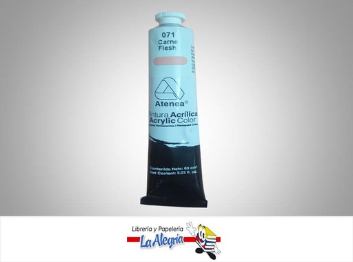 [7592812001977] PINTURA ACRILICA 60CC - 071 - CARNE MARCA ATENEA
