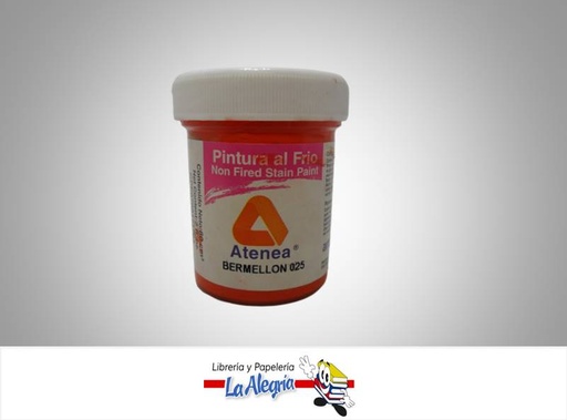 [7592812002837] PINTURA AL FRIO 60CC BERMELLON MARCA ATENEA   