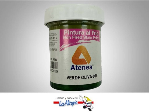 [7592812003629] PINTURA AL FRIO 60CC VERDE OLIVA MARCA ATENEA   