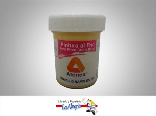 [7592812003834] PINTURA AL FRIO 60CC AMARILLO NAPOLES MARCA ATENEA   