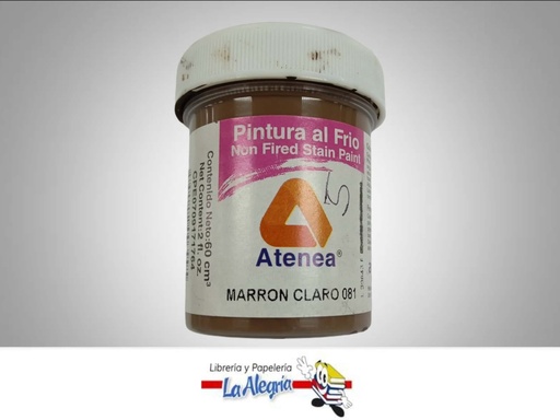 [7592812003995] PINTURA AL FRIO 60CC MARRON CLARO MARCA ATENEA   
