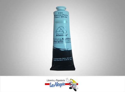 [7592812011730] PINTURA ACRILICA 60CC - 225 - BLANCO PERLA MARCA ATENEA