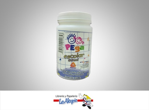 [7592812011853] PEGA LIQUIDA BLANCA 250ML ESCOLAR MARCA ATENEA   