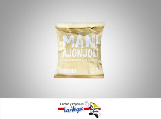 [7592910001206] MANI CONFITADO CON AJONJOLI 200 G MARCA LA ALHAMBRA   