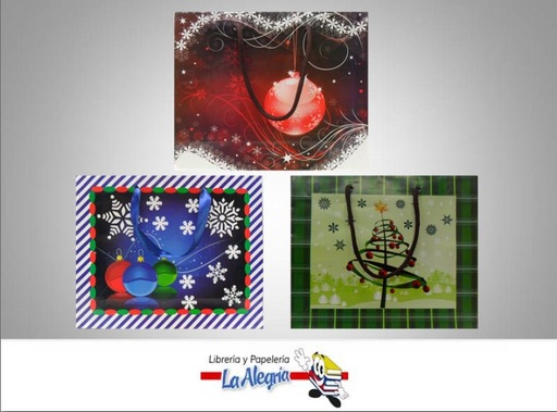 [7592936159097] BOLSA DE REGALO 18.5X22 D/NAVIDAD MARCA KUCHIS   