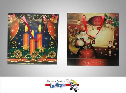 [7592936159783] BOLSA DE REGALO 31X30.5 D/NAVIDAD MARCA KUCHIS   
