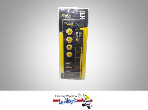 [7593082005849] PROTECTOR DE VOLTAJE 6 TOMAS OF ABIT-404 MARCA ABIT   