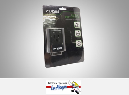 [7593082009236] PROTECTOR DE VOLTAJE 1 TOMA ZUGET-401 MARCA ZUGET   