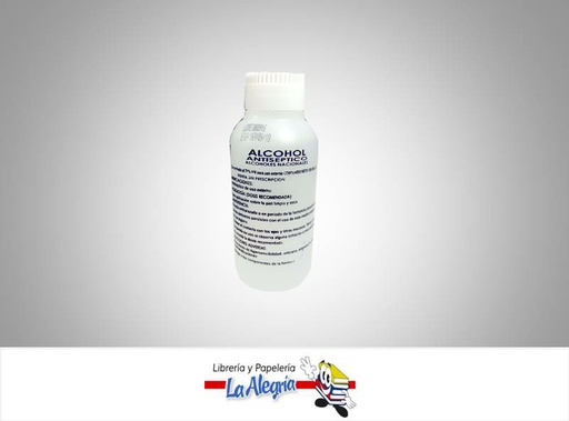 [7593255000299] ALCOHOL ANTISEPTICO 120CC 70% UND MARCA ALNA   