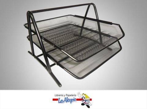 [7593397000898] BANDEJA MALLA 2 NIVELES NEGRA MARCA TAFF   