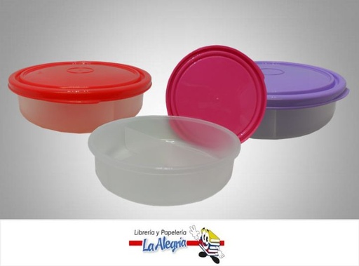 [7593990000448] CONTENEDOR PLAST REDONDO 3DIV MARCA AVILA   