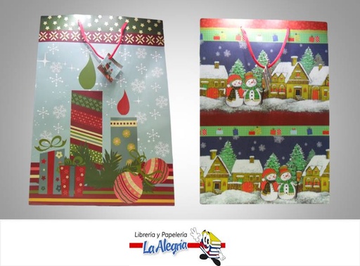 [7594000610237] BOLSA DE REGALO 45,5X33 D/NAVIDAD MARCA DISIPAL   