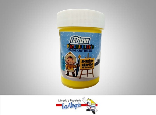 [7594002002146] PINTURA AL FRIO 60CC AMARILLO NARCISO MARCA LA NIEVE   