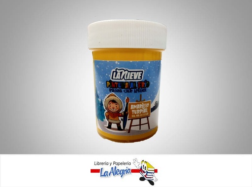 [7594002002153] PINTURA AL FRIO 60CC AMARILLO TURPIAL MARCA LA NIEVE   