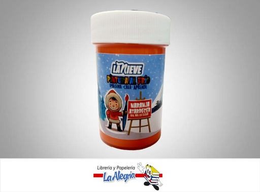 [7594002002160] PINTURA AL FRIO 60CC NARANJA ATARDECER MARCA LA NIEVE   