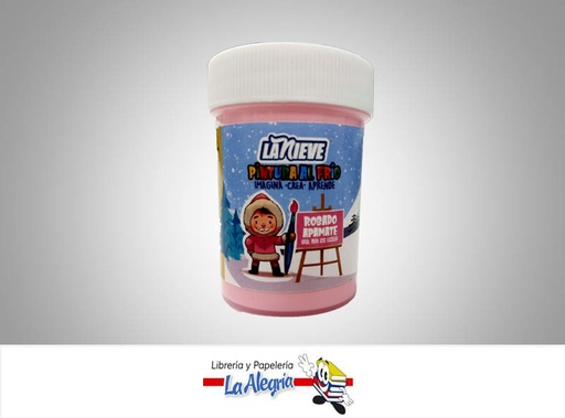 [7594002002177] PINTURA AL FRIO 60CC ROSADO APAMATE MARCA LA NIEVE   