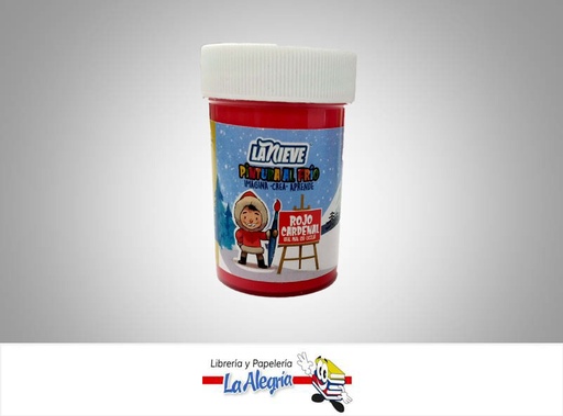 [7594002002191] PINTURA AL FRIO 60CC ROJO CARDENAL MARCA LA NIEVE   