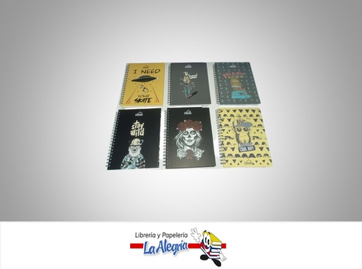 [7595084000631] LIBRETA ESPIRAL FANTASY 5 MATERIAS 20.5X27CM MARCA PARAMO