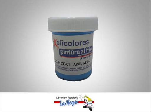 [7595666000080] PINTURA AL FRIO 65GR AZUL CIELO MARCA OFICOLORES   