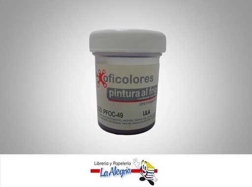 [7595666000318] PINTURA AL FRIO 65GR LILA MARCA OFICOLORES   