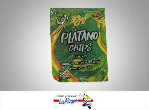 [7595914000015] PLATANO CHIPS CON AJO 30GR    