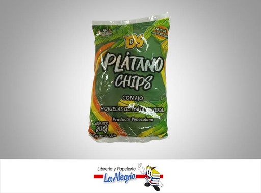 [7595914000039] PLATANO CHIPS CON AJO 80GR    