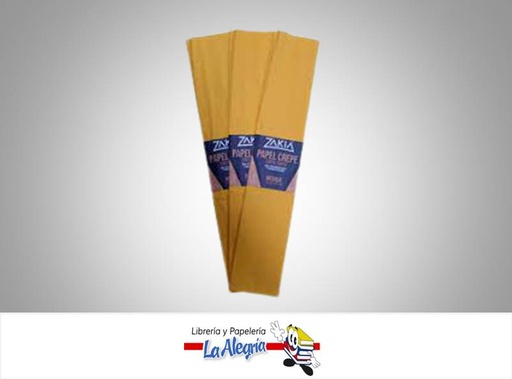[7598061000754] PAPEL CREPE 50X200 CM AMARILLO MOSTAZA MARCA ZAKIA   
