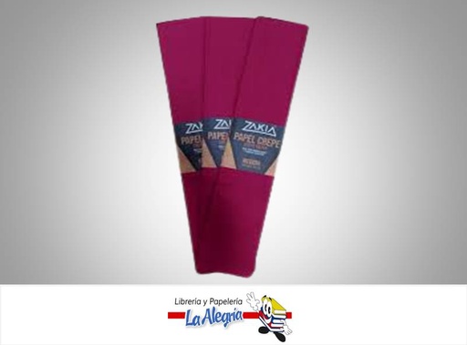 [7598061000921] PAPEL CREPE 50X200 CM VINOTINTO MARCA ZAKIA   