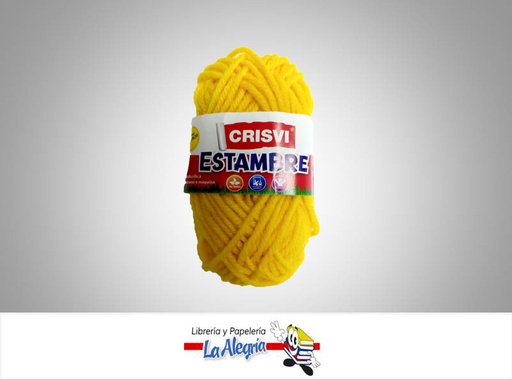 [7598874007285] ESTAMBRE ESCOLAR 10GR AMARILLO UND MARCA CRISVI