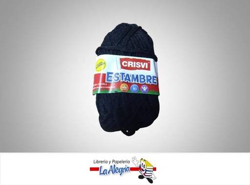 [7598874007414,7920210315158] ESTAMBRE ESCOLAR 10GR NEGRO UND MARCA CRISVI