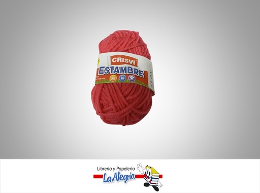 [7598874007421, 7920210315165] ESTAMBRE ESCOLAR 10GR ROJO UND MARCA CRISVI   