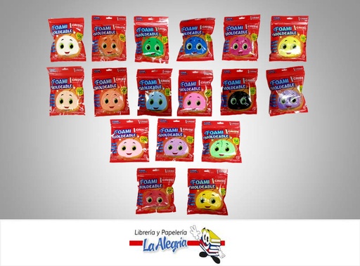 [7598874008732] FOAMI MOLDEABLE 50GR COLOR SURTIDO UND MARCA CRISVI   
