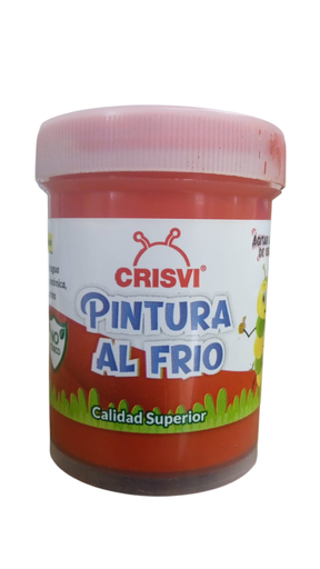 [7598874008831] PINTURA AL FRIO 80 GR ROJO MARCA CRISVI   