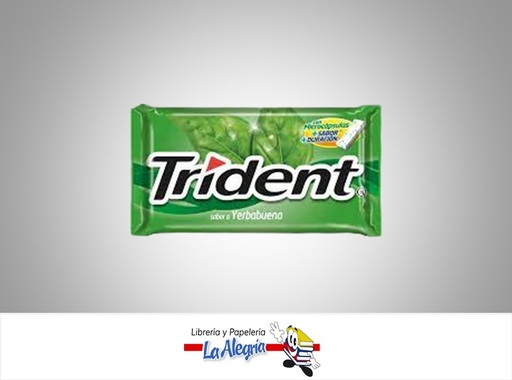 [7622201776572] CHICLET TRIDENT 5 PZ YERBA BUENA MARCA TRIDENT   
