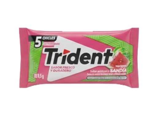 [7622201776633] CHICLE TRIDENT 5 PZ SANDIA MARCA ADAMS