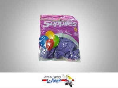 [766782347268] GLOBO R12 ESTANDARD LILA 50UND MARCA SUPPLIE