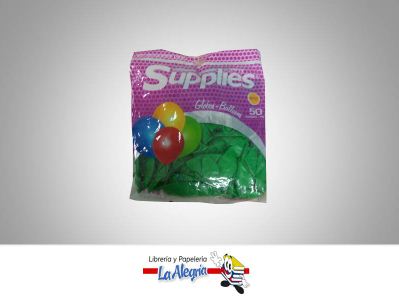 [766782347640] GLOBO R12 ESTANDAR VERDE OSCURO 50UND MARCA TOPENCA