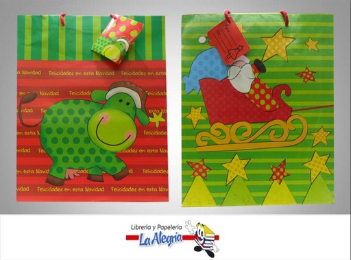 [7702101004064] BOLSA DE REGALO 32X26 D/NAVIDAD MARCA NICO   
