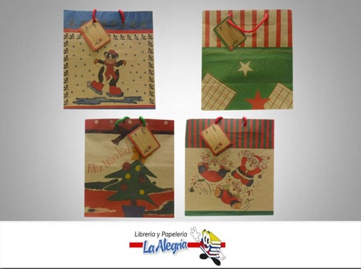 [7702101006068] BOLSA DE REGALO 23X21 D/NAVIDAD MARCA NICO   