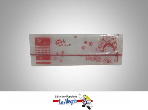 [7702124298303] CARTUCHERA PLASTICA 21X7,5 CM GIRL MARCA KEEPERMATE   