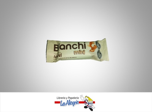 [7702993035153] BARRA BIANCHI MANI/CHOCOLATE BLANCO MINI 25G UND MARCA BIANCHI