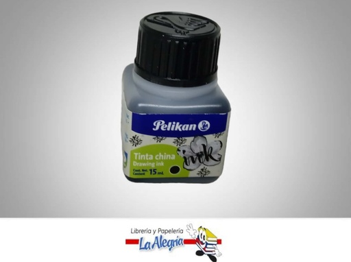[7703064340503] TINTA CHINA NEGRA 15 ML MARCA PELIKAN   