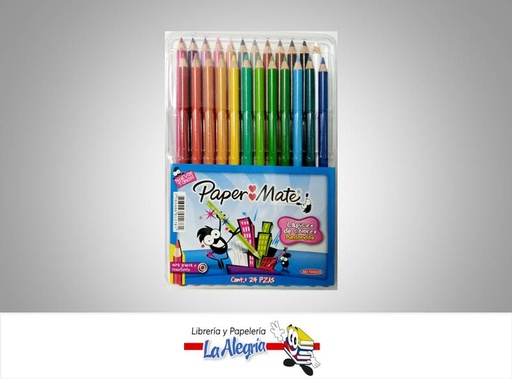 [7703486012781] LAPICES DE COLORES 24 COL PAPERMATE MARCA PAPER MATE   