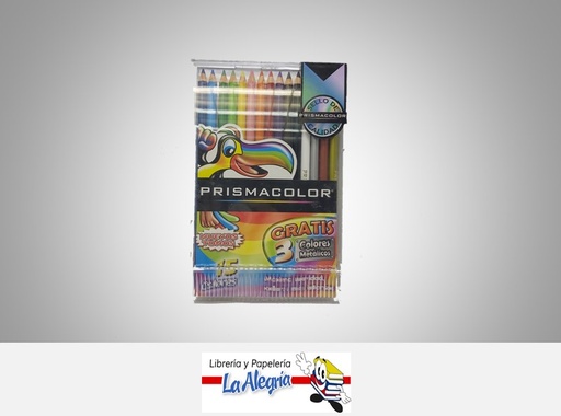 [7703486019872] LAPICES DE COLORES 15 COL PRISMACOLOR MARCA PRISMACOLOR   