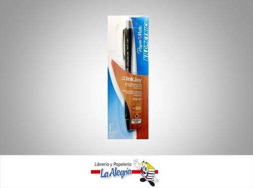 [7703486038361] BOLIGRAFO RETRACTIL 1,0MM NEG 700RT MARCA PAPER MATE   