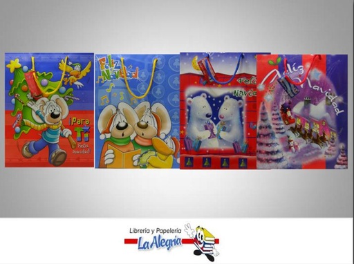 [7704029080526] BOLSA DE REGALO 35X28 D/NAVIDAD MARCA O.K.   