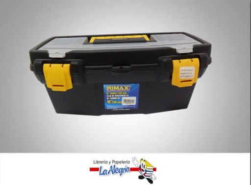 [7705152060751] CAJA D/HERRAMIENTAS 16'' NEGRO MARCA RIMAX   