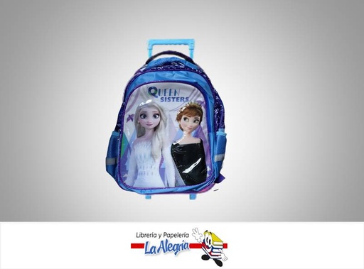 [7707275922480] MORRAL GRANDE 16" RUEDAS NINA DISNEY FROZEN MARCA PRIMAVERA