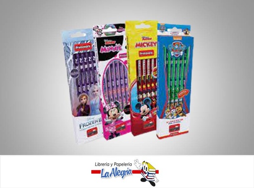 [7707275926037] LAPIZ DE GRAFITO JUMBO 6 UND PERSONAJES DISNEY MARCA PRIMAVERA