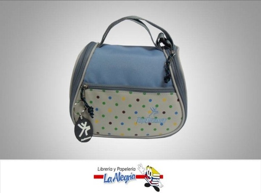 [7707319841685] LONCHERA DOBLE BOLSILLO KINABALU AZUL MARCA TOP DRAWER   